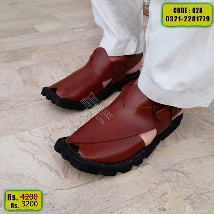 Classic Chappal Red Rubber Tyre Sole - 028